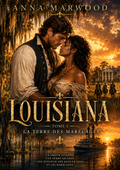 Couverture du roman historique Louisiana Tome 1 La Terre des Marécages d’Anna Marwood