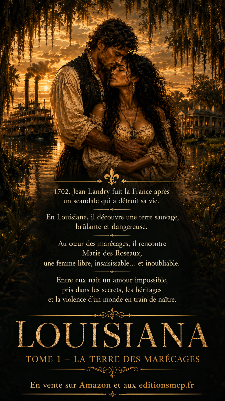 résumé du roman historique Louisiana Tome 1 La Terre des Marécages d’Anna Marwood