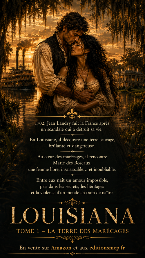 résumé du roman historique Louisiana Tome 1 La Terre des Marécages d’Anna Marwood